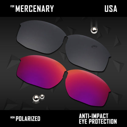 Anti Scratch Polarized Replacement Lenses for-Oaley Mercenary