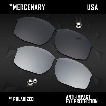 Anti Scratch Polarized Replacement Lenses for-Oaley Mercenary
