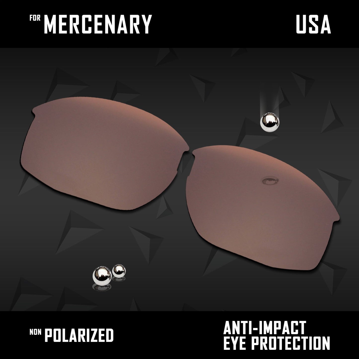 Anti Scratch Polarized Replacement Lenses for-Oaley Mercenary