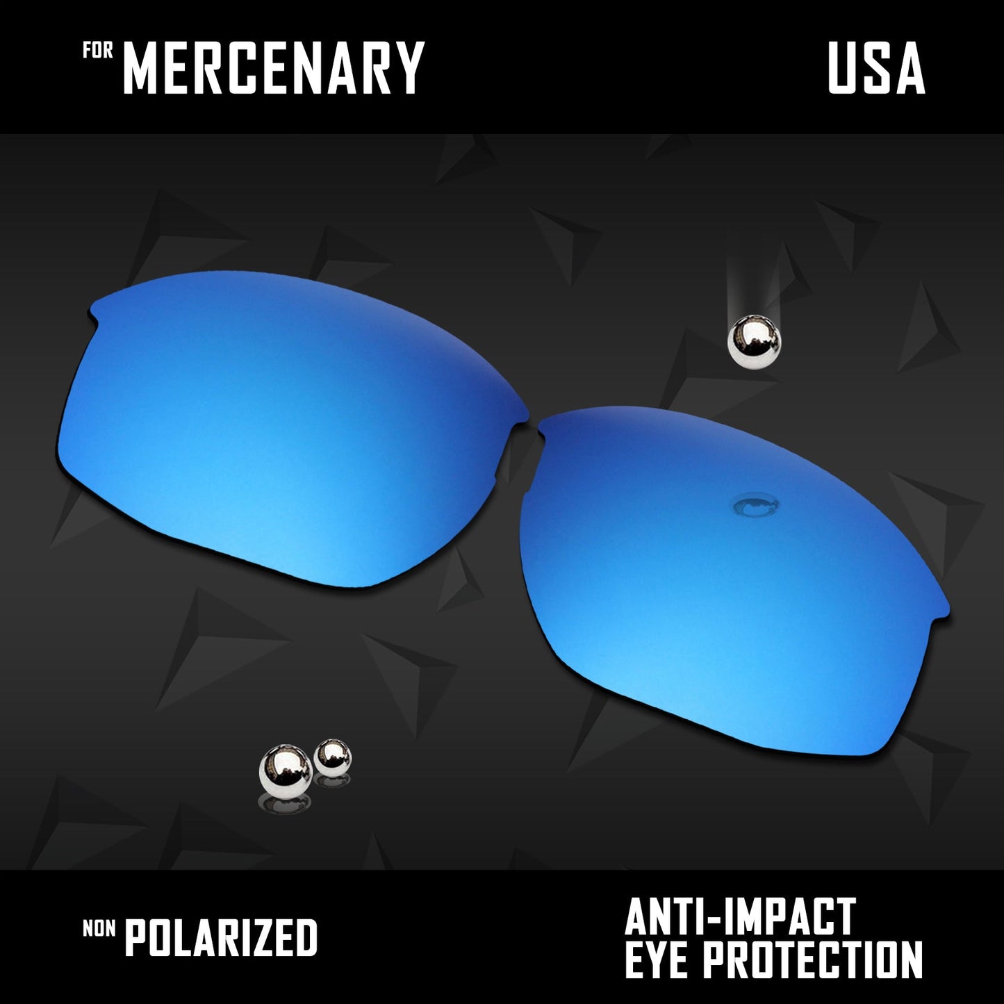 Anti Scratch Polarized Replacement Lenses for-Oaley Mercenary