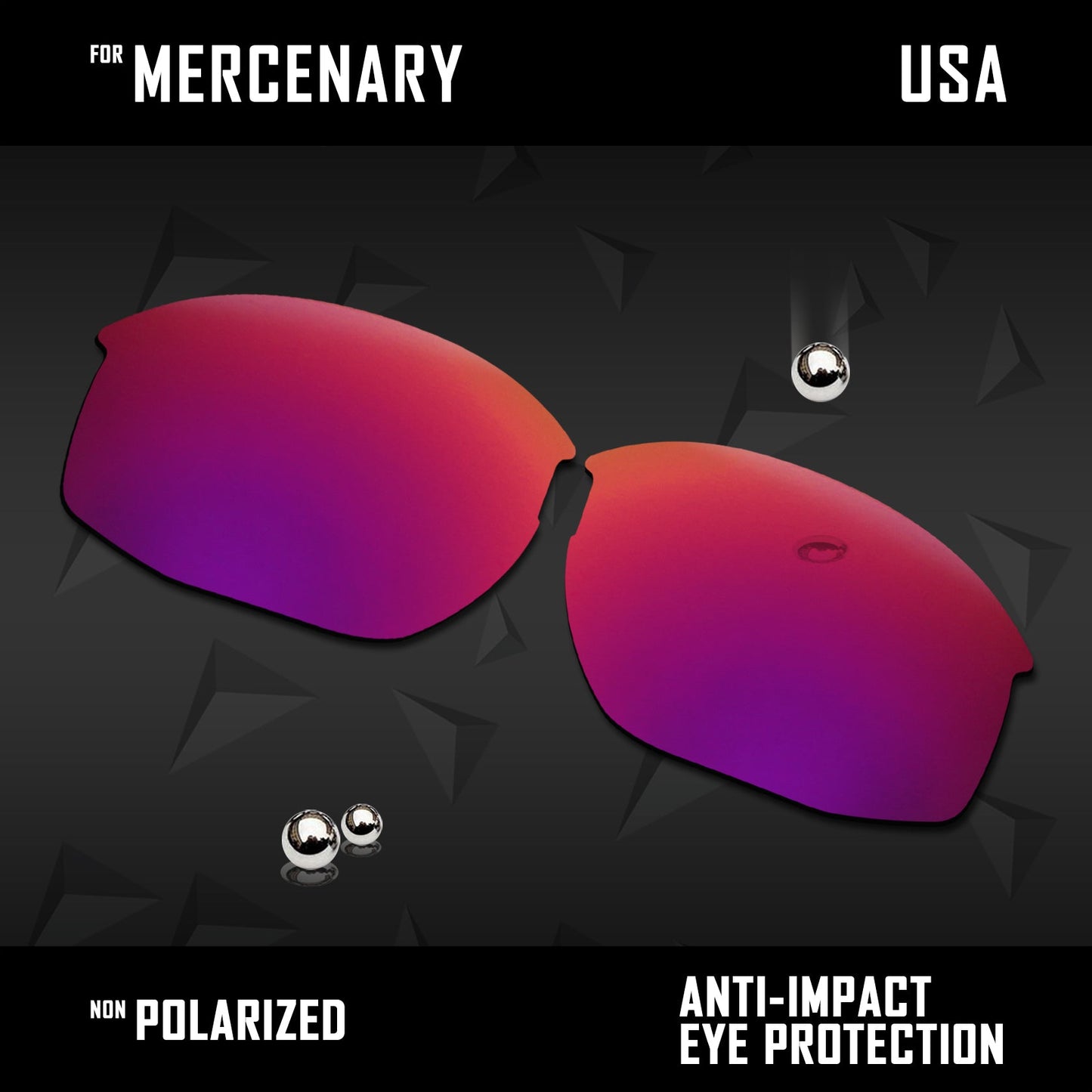 Anti Scratch Polarized Replacement Lenses for-Oaley Mercenary
