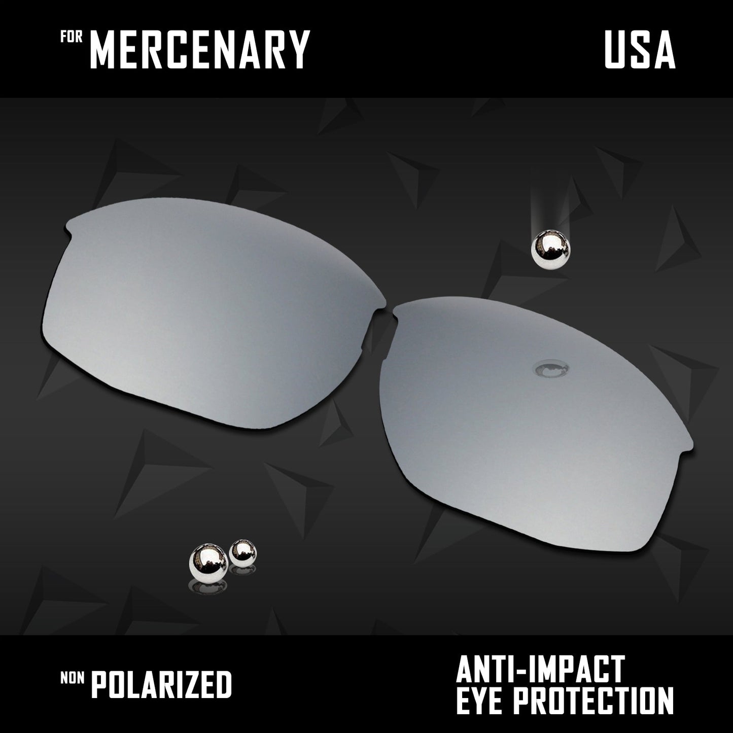 Anti Scratch Polarized Replacement Lenses for-Oaley Mercenary