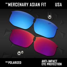Load image into Gallery viewer, Anti Scratch Polarized Replacement Lenses for-Oakley Mercenary Asian Fit