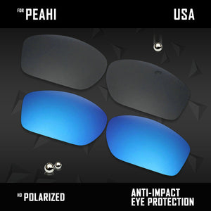 Anti Scratch Polarized Replacement Lenses for-Maui Jim Peahi