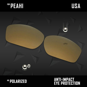 Anti Scratch Polarized Replacement Lenses for-Maui Jim Peahi