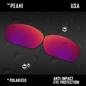 Anti Scratch Polarized Replacement Lenses for-Maui Jim Peahi