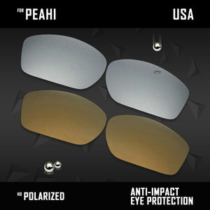 Anti Scratch Polarized Replacement Lenses for-Maui Jim Peahi