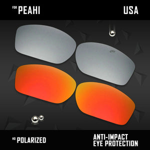 Anti Scratch Polarized Replacement Lenses for-Maui Jim Peahi