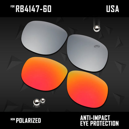 Anti Scratch Polarized Replacement Lenses for-RB4147-60