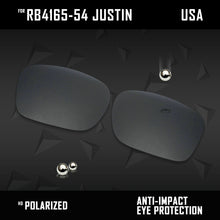 Load image into Gallery viewer, Anti Scratch Polarized Replacement Lenses for-RB4165-54 Justin