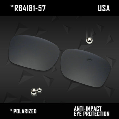 Anti Scratch Polarized Replacement Lenses for-RB4181-57