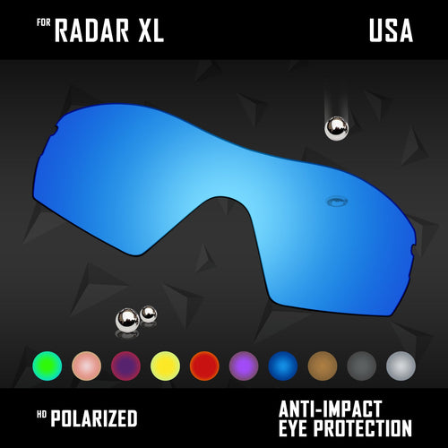 Anti Scratch Polarized Replacement Lenses for-Oakley Radar XL