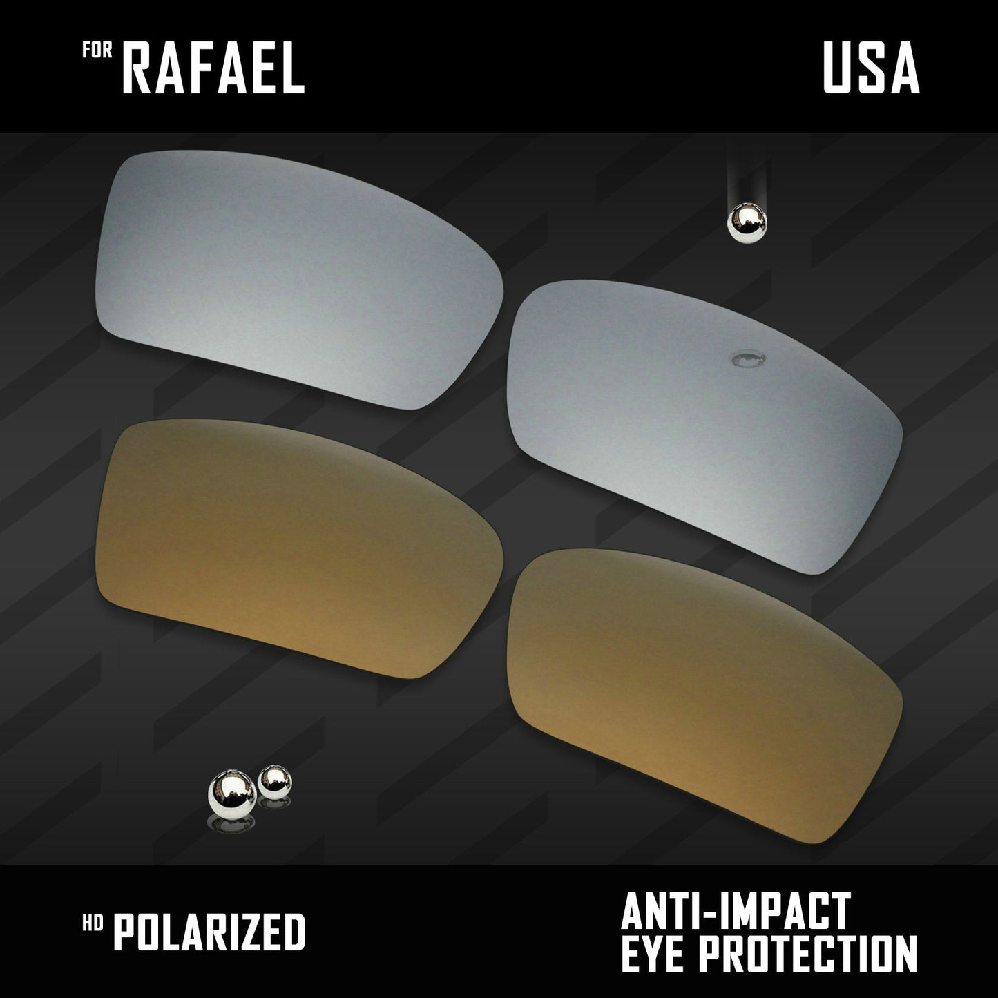 Anti Scratch Polarized Replacement Lenses for-Costa Del Mar Rafael