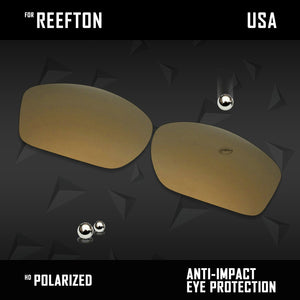 Anti Scratch Polarized Replacement Lenses for-Costa Del Mar Reefton