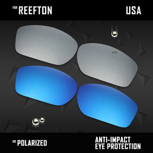 Anti Scratch Polarized Replacement Lenses for-Costa Del Mar Reefton