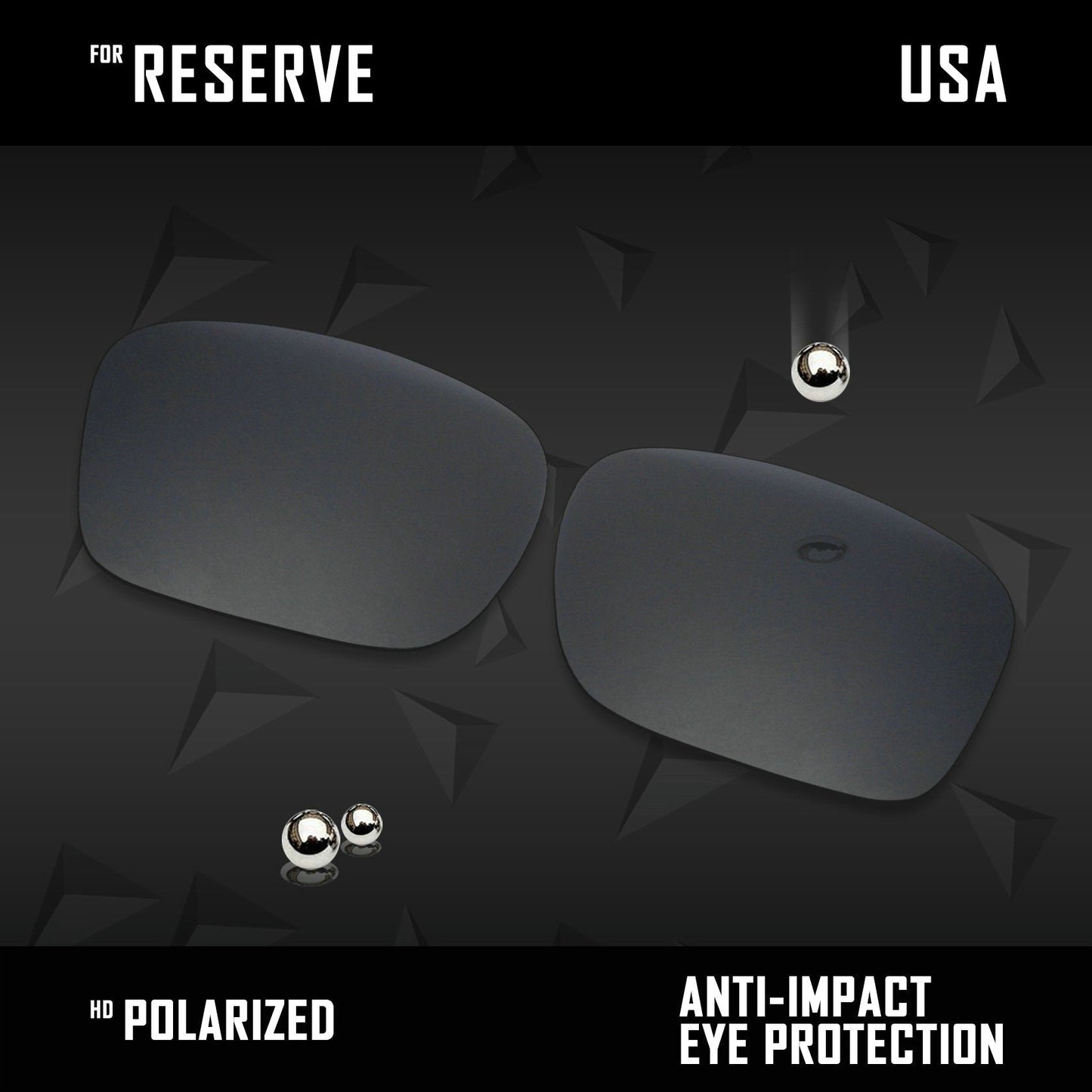Anti Scratch Polarized Replacement Lenses for-Arnette Reserve
