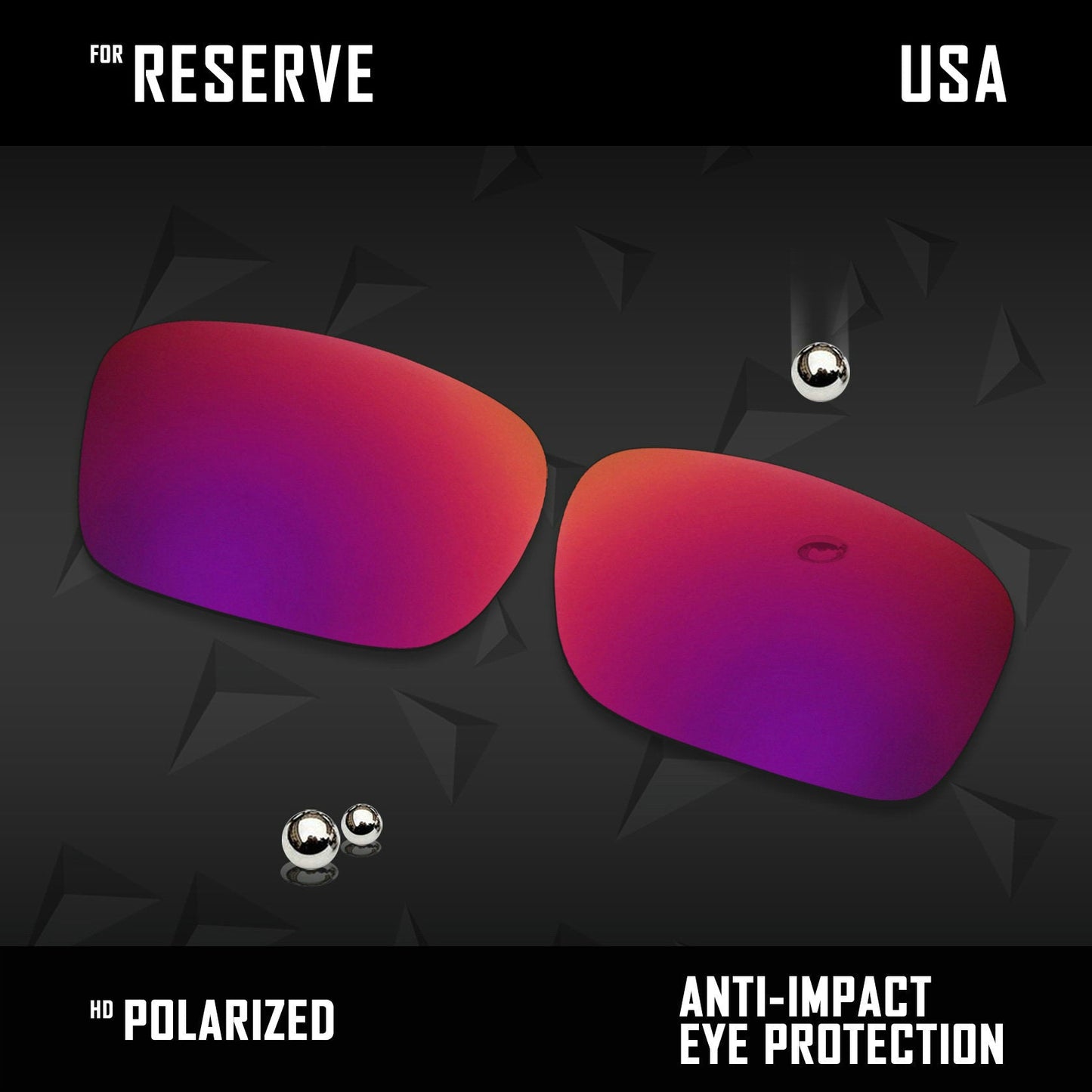 Anti Scratch Polarized Replacement Lenses for-Arnette Reserve