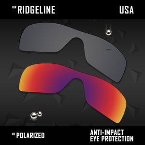 Anti Scratch Polarized Replacement Lenses for-Oakley Ridgeline