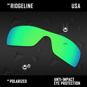 Anti Scratch Polarized Replacement Lenses for-Oakley Ridgeline