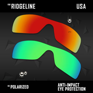 Anti Scratch Polarized Replacement Lenses for-Oakley Ridgeline