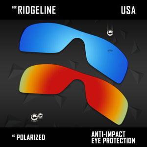 Anti Scratch Polarized Replacement Lenses for-Oakley Ridgeline