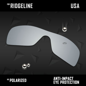 Anti Scratch Polarized Replacement Lenses for-Oakley Ridgeline