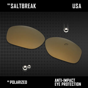 Anti Scratch Polarized Replacement Lenses for-Costa Del Mar Saltbreak