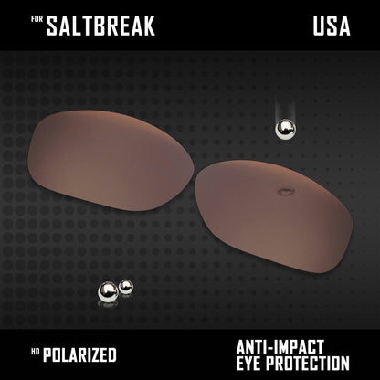 Anti Scratch Polarized Replacement Lenses for-Costa Del Mar Saltbreak
