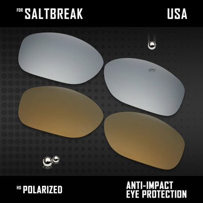 Anti Scratch Polarized Replacement Lenses for-Costa Del Mar Saltbreak