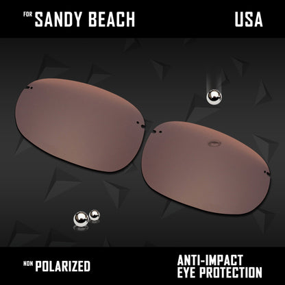 Anti Scratch Polarized Replacement Lenses for-Maui Jim Sandy Beach