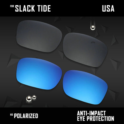 Anti Scratch Polarized Replacement Lenses for-Costa Del Mar Slack Tide