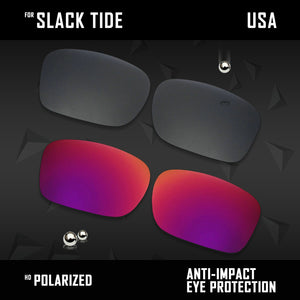 Anti Scratch Polarized Replacement Lenses for-Costa Del Mar Slack Tide