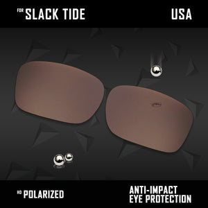 Anti Scratch Polarized Replacement Lenses for-Costa Del Mar Slack Tide