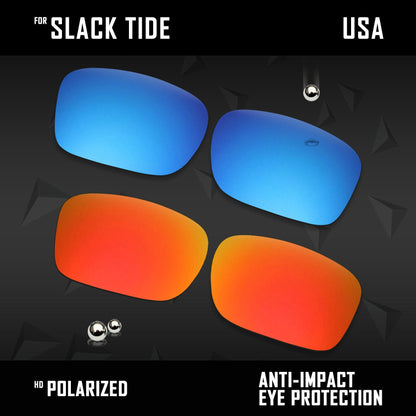Anti Scratch Polarized Replacement Lenses for-Costa Del Mar Slack Tide
