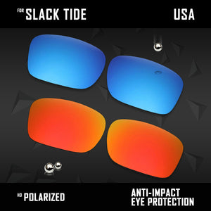 Anti Scratch Polarized Replacement Lenses for-Costa Del Mar Slack Tide