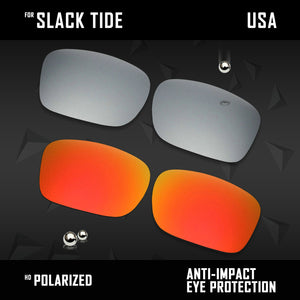 Anti Scratch Polarized Replacement Lenses for-Costa Del Mar Slack Tide