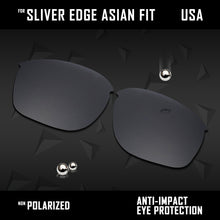 Load image into Gallery viewer, Anti Scratch Polarized Replacement Lenses for-Oakley Sliver Edge Asian Fit