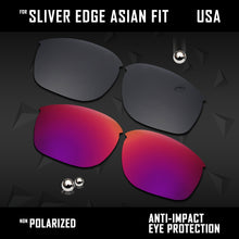 Load image into Gallery viewer, Anti Scratch Polarized Replacement Lenses for-Oakley Sliver Edge Asian Fit
