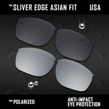 Load image into Gallery viewer, Anti Scratch Polarized Replacement Lenses for-Oakley Sliver Edge Asian Fit