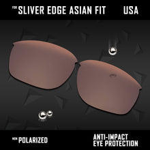 Load image into Gallery viewer, Anti Scratch Polarized Replacement Lenses for-Oakley Sliver Edge Asian Fit