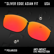 Load image into Gallery viewer, Anti Scratch Polarized Replacement Lenses for-Oakley Sliver Edge Asian Fit