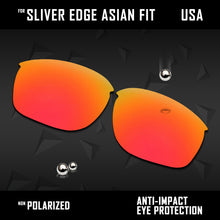 Load image into Gallery viewer, Anti Scratch Polarized Replacement Lenses for-Oakley Sliver Edge Asian Fit