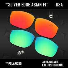 Load image into Gallery viewer, Anti Scratch Polarized Replacement Lenses for-Oakley Sliver Edge Asian Fit