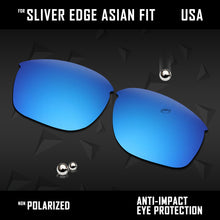 Load image into Gallery viewer, Anti Scratch Polarized Replacement Lenses for-Oakley Sliver Edge Asian Fit