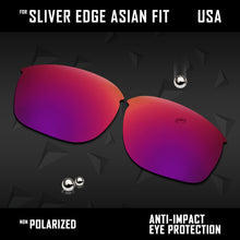 Load image into Gallery viewer, Anti Scratch Polarized Replacement Lenses for-Oakley Sliver Edge Asian Fit