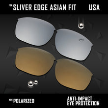 Load image into Gallery viewer, Anti Scratch Polarized Replacement Lenses for-Oakley Sliver Edge Asian Fit