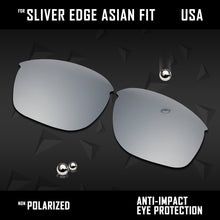 Load image into Gallery viewer, Anti Scratch Polarized Replacement Lenses for-Oakley Sliver Edge Asian Fit