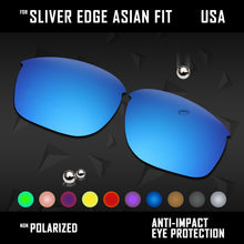 Load image into Gallery viewer, Anti Scratch Polarized Replacement Lenses for-Oakley Sliver Edge Asian Fit