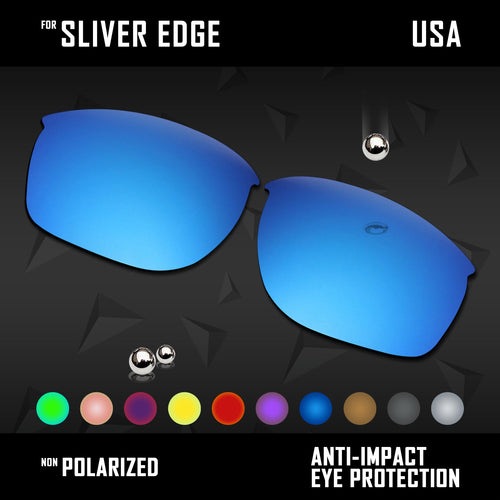 Anti Scratch Polarized Replacement Lenses for-Oakley Sliver Edge