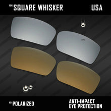 Load image into Gallery viewer, Anti Scratch Polarized Replacement Lenses for-Oakley Square Whisker